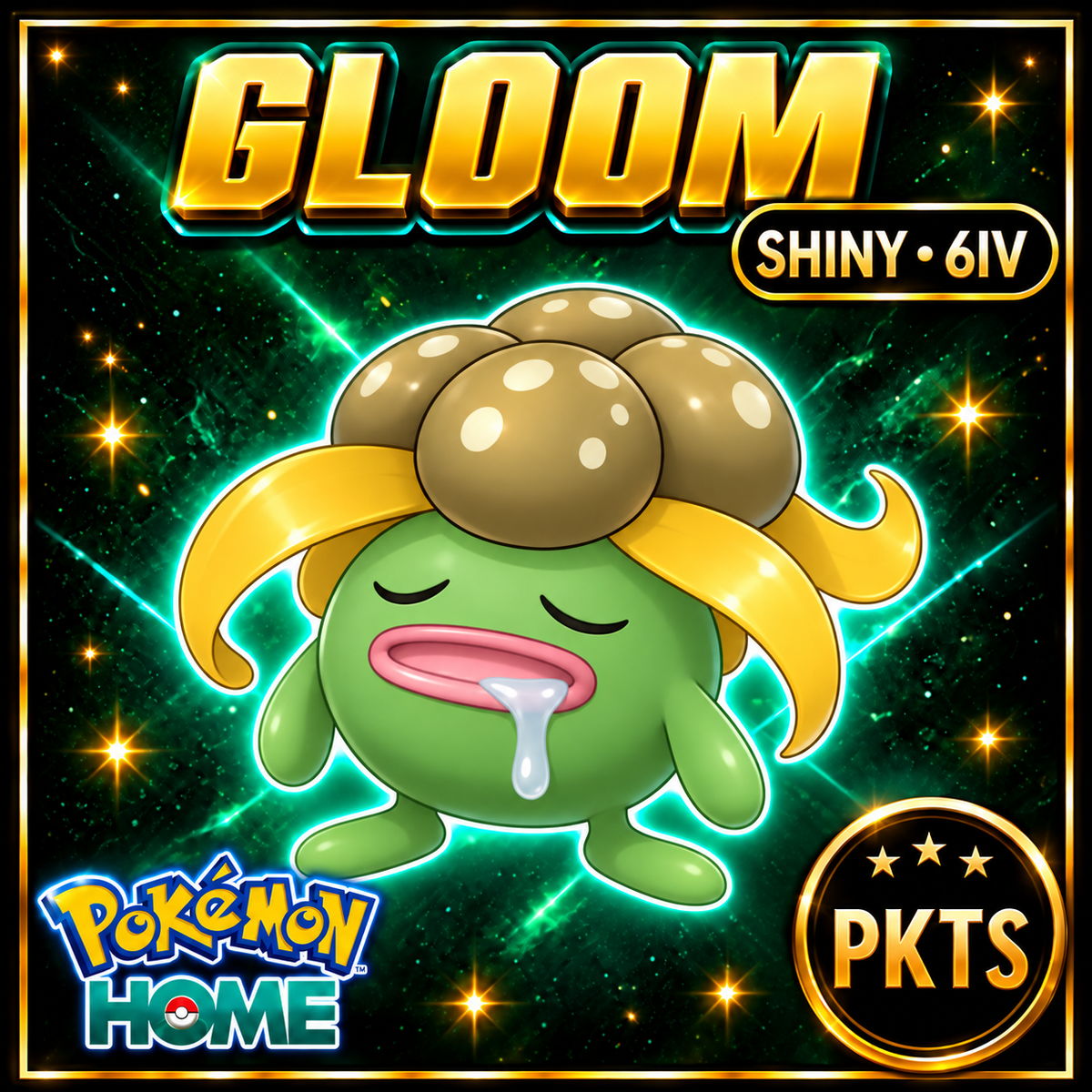 Shiny Gloom Pokémon HOME 6IV Competitive Battle Ready - Image 1