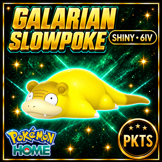 Shiny Galarian Slowpoke Pokémon Sword Shield 6IV PKTS Image 1