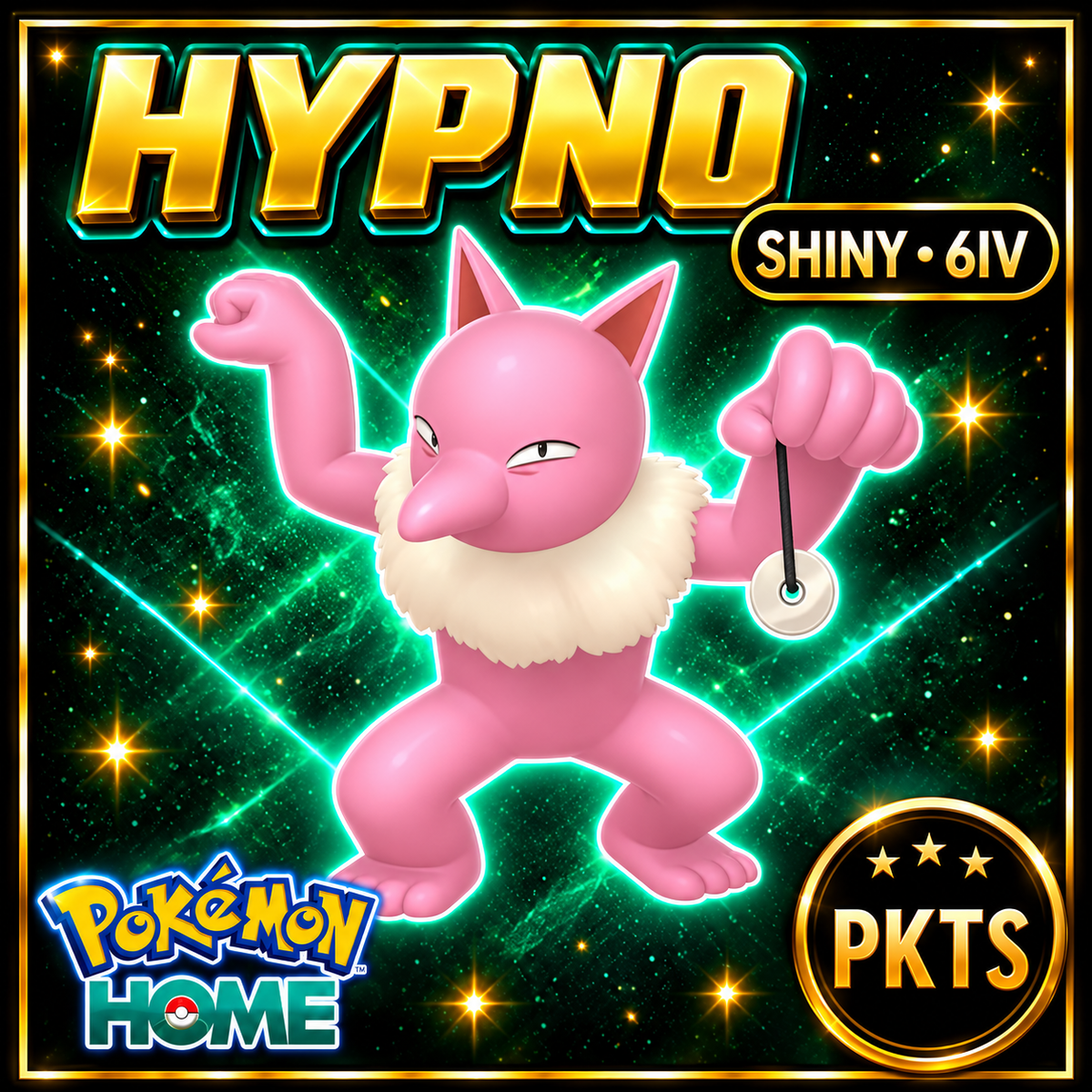 Shiny Hypno Pokémon HOME 6IV Competitive Battle Ready - Image 1