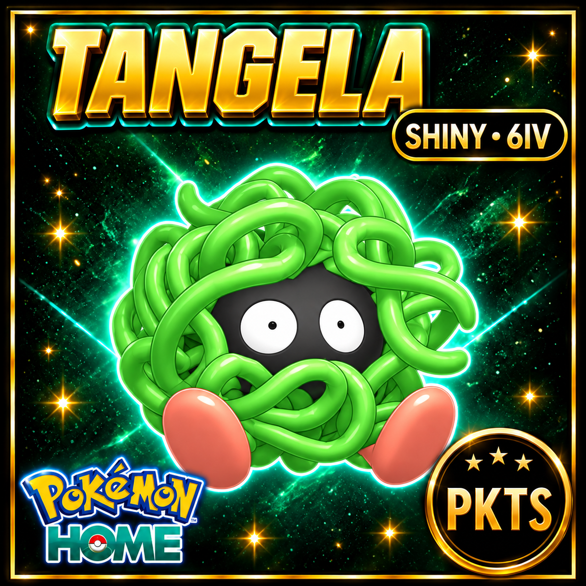 Shiny Tangela Pokémon HOME 6IV Competitive Battle Ready - Image 1