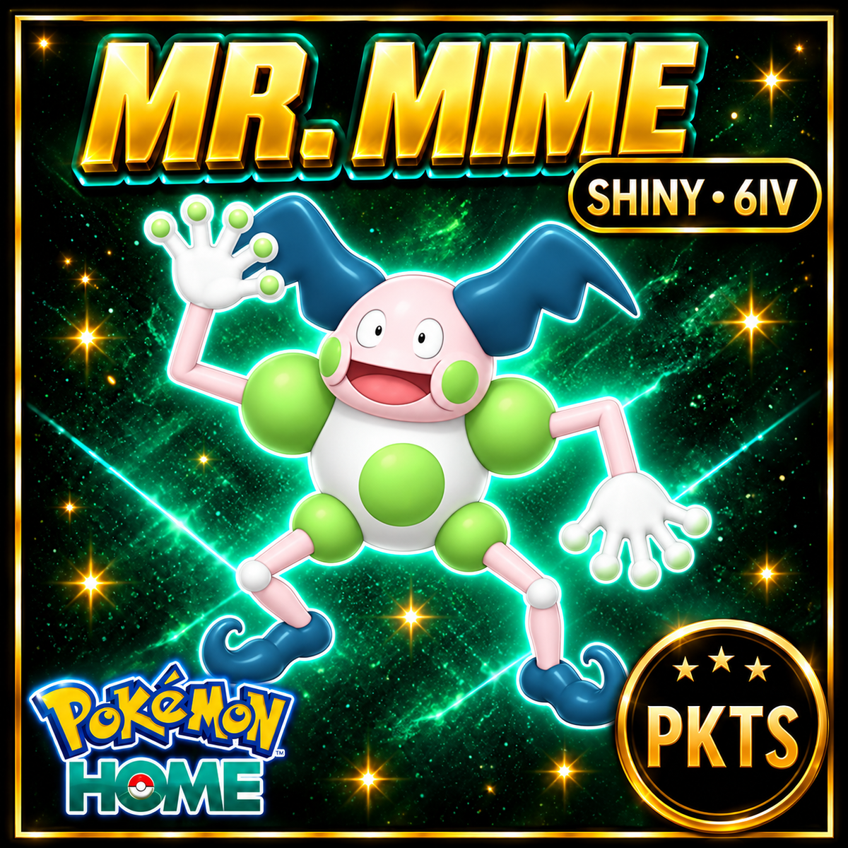 Shiny Mr. Mime Pokémon HOME 6IV Competitive Battle Ready - Image 1