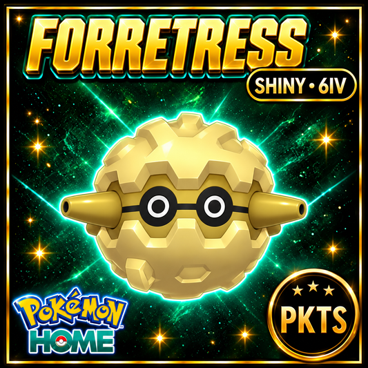 Shiny Forretress. Pokémon HOME delivery only; no transfer back to FRLG.