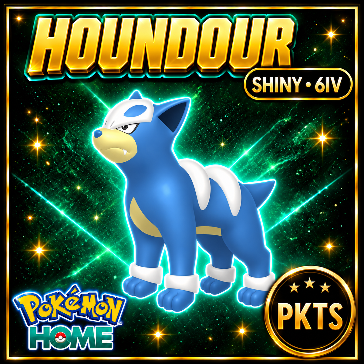 Shiny Houndour Pokémon HOME 6IV Competitive Battle Ready - Image 1