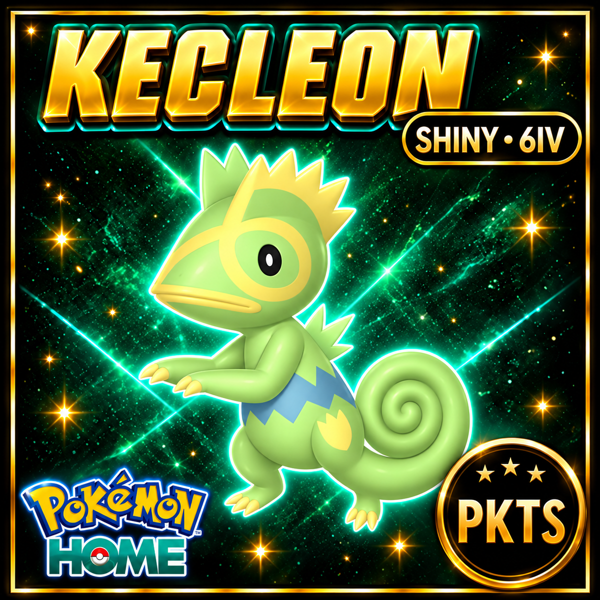 Shiny Kecleon Pokémon HOME 6IV Competitive Battle Ready - Image 1