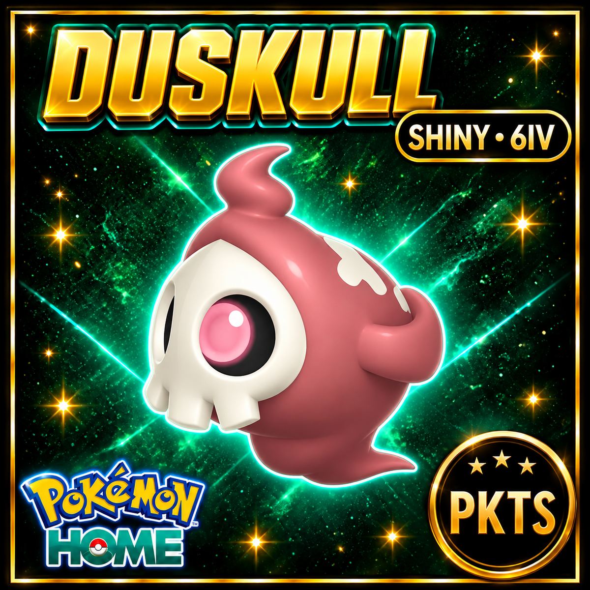 Shiny Duskull Pokémon HOME 6IV Competitive Battle Ready - Image 1