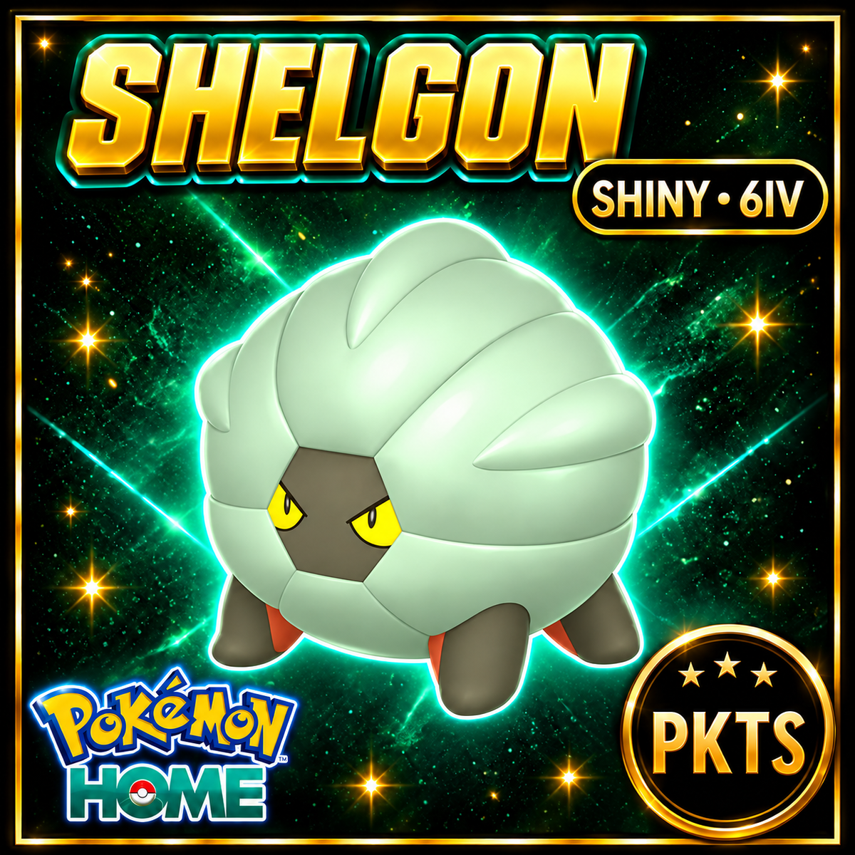 Shiny Shelgon Pokémon HOME 6IV Competitive Battle Ready - Image 1