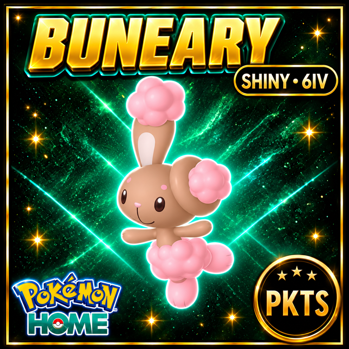 Shiny Buneary Pokémon HOME 6IV Competitive Battle Ready - Image 1