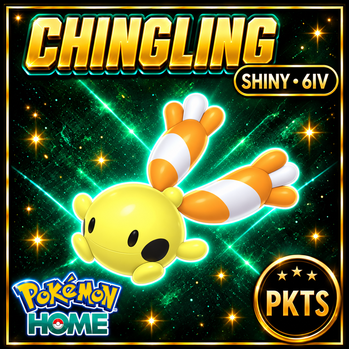 Shiny Chingling Pokémon HOME 6IV Competitive Battle Ready - Image 1