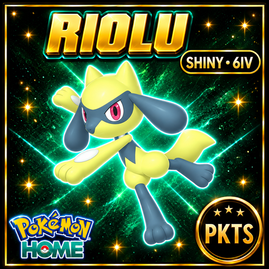 Shiny Riolu Pokémon Sword Shield 6IV PKTS Image 1