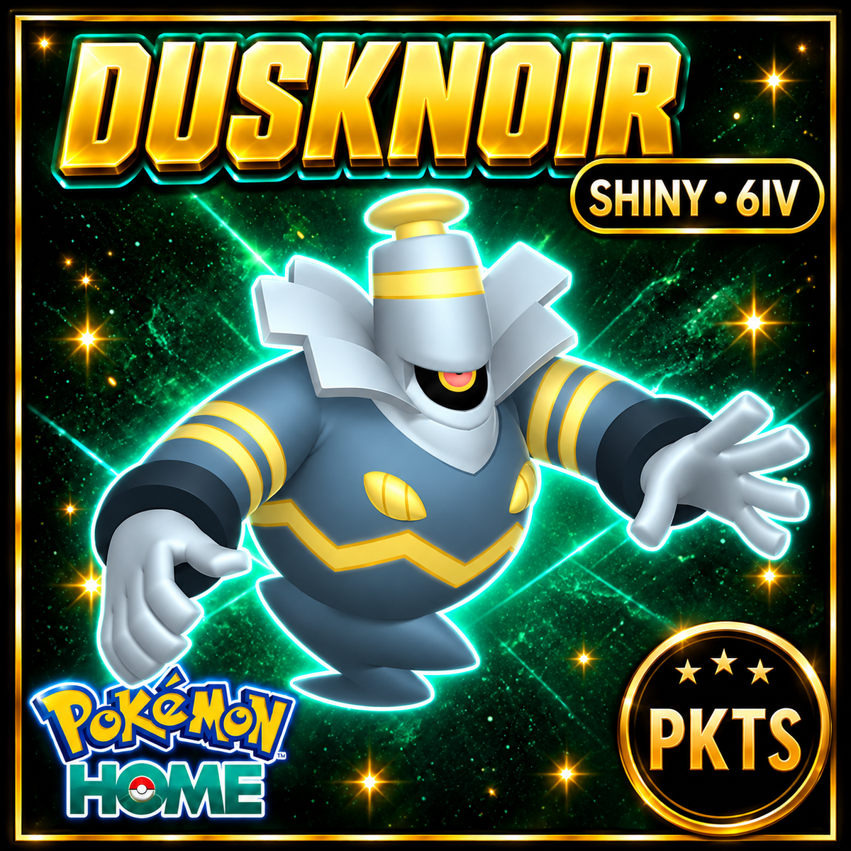 Shiny Dusknoir Pokémon HOME 6IV Competitive Battle Ready - Image 1