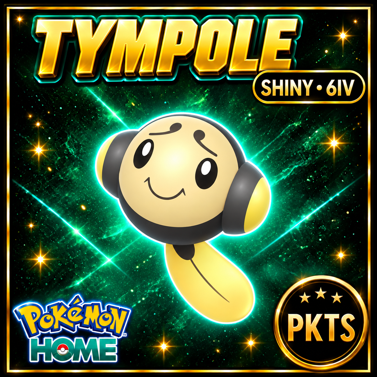 Shiny Tympole Pokémon HOME 6IV Competitive Battle Ready - Image 1