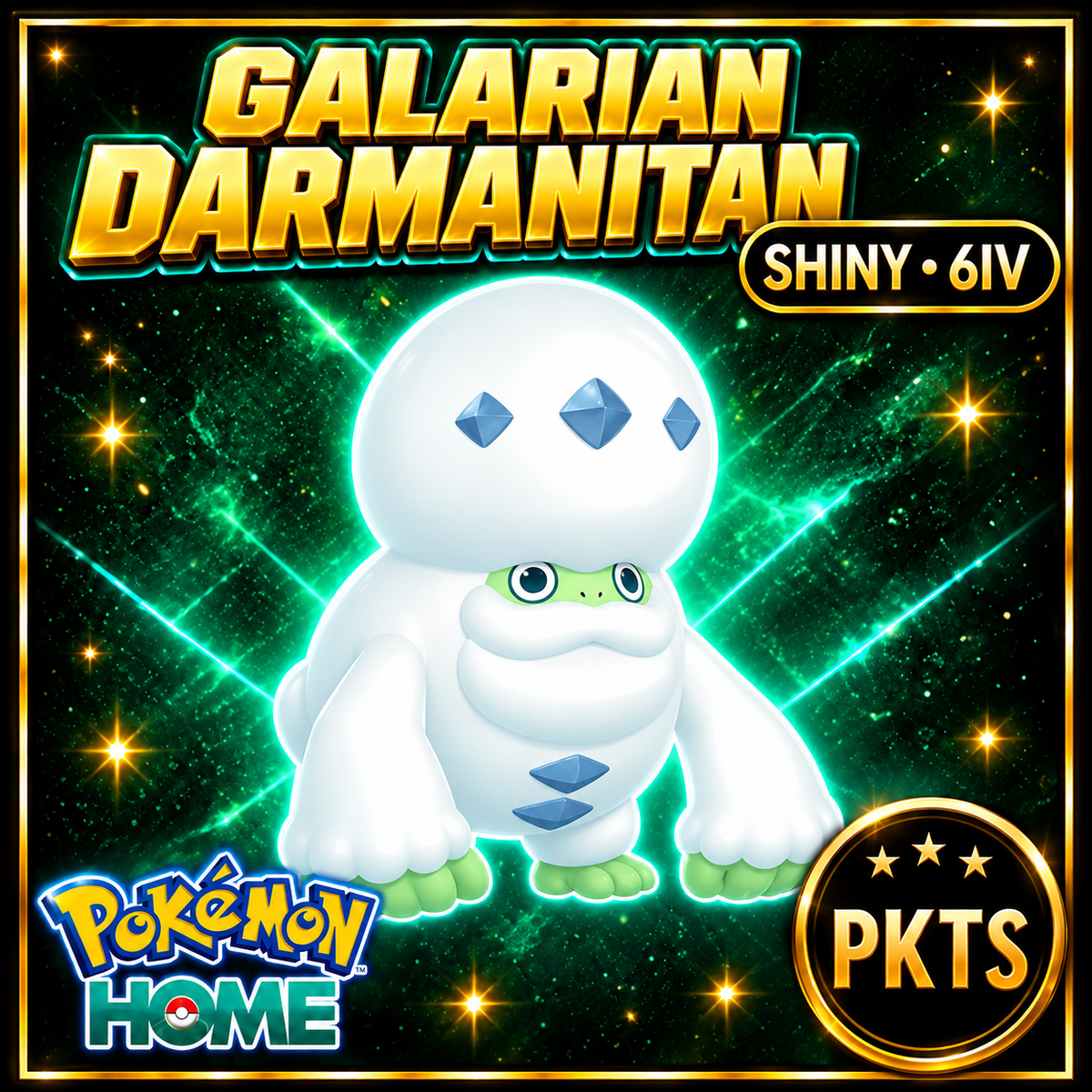 Shiny Galarian Darmanitan Pokémon HOME 6IV Competitive Battle Ready - Image 1