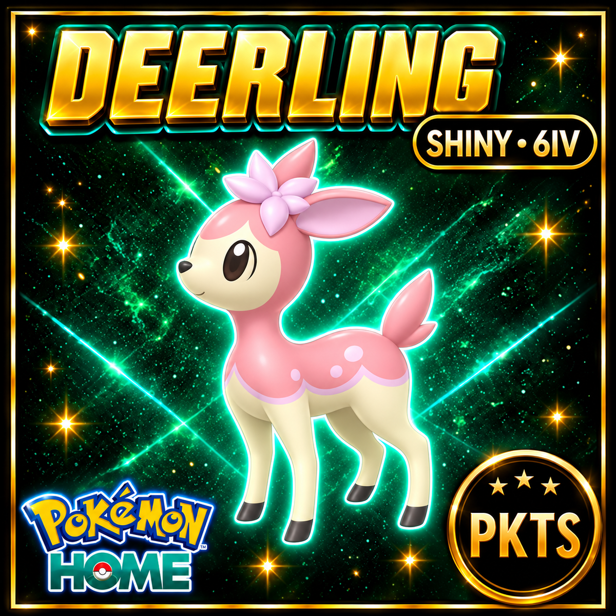 Shiny Deerling Pokémon HOME 6IV Competitive Battle Ready - Image 1