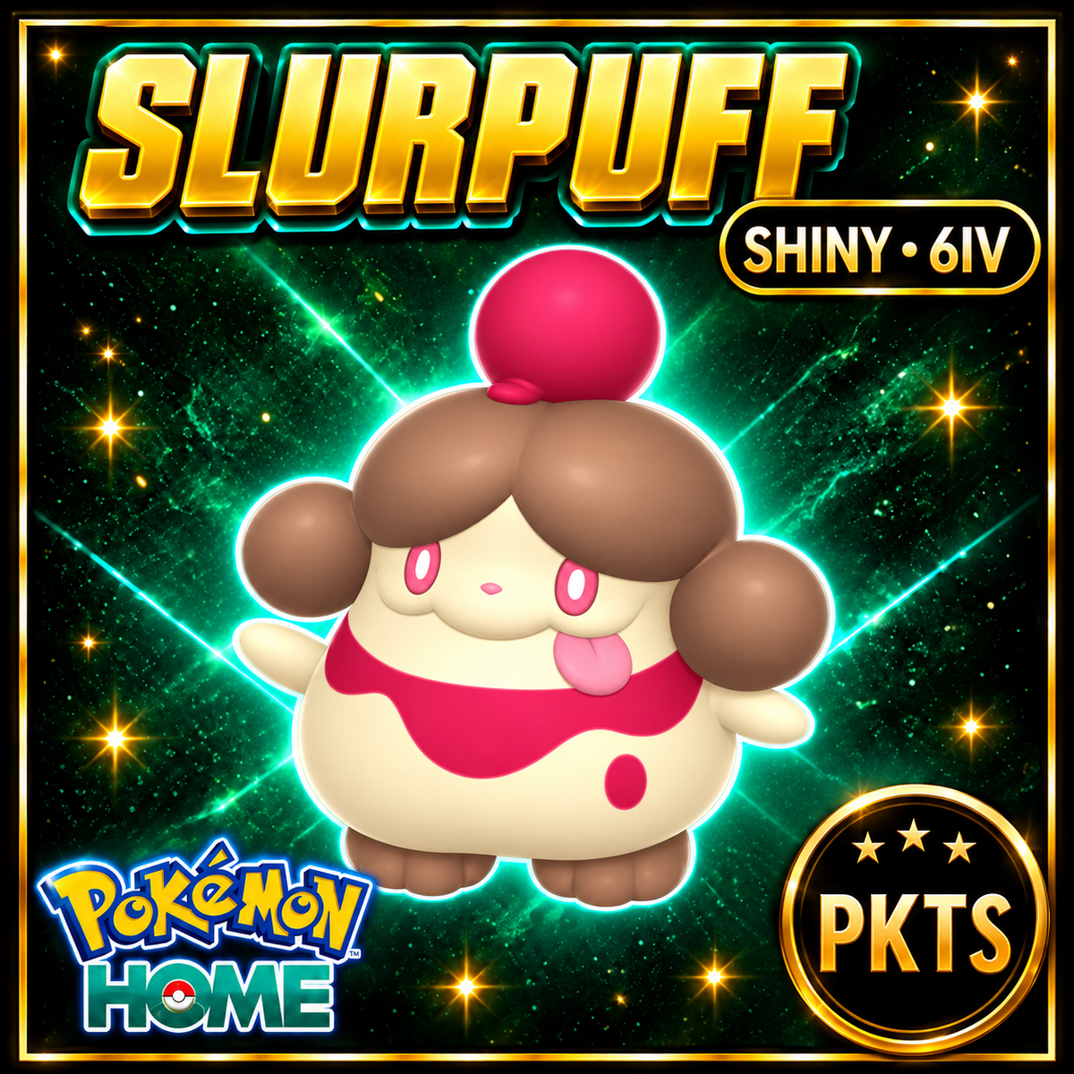 Shiny Slurpuff Pokémon HOME 6IV Competitive Battle Ready - Image 1