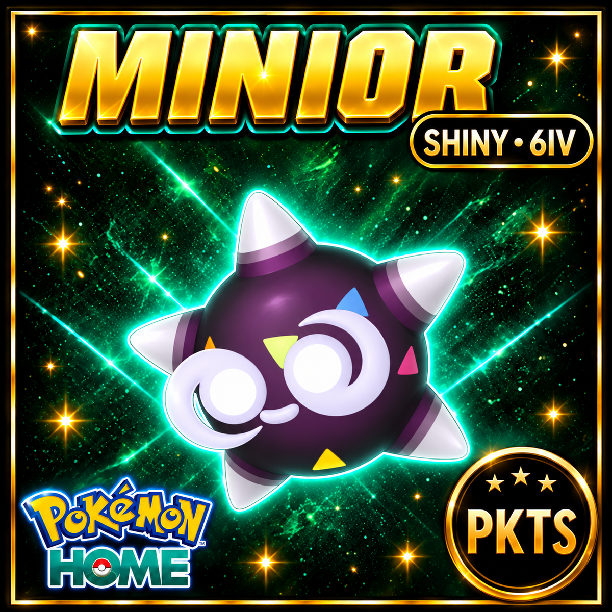 Shiny Minior Pokémon HOME 6IV Competitive Battle Ready - Image 1
