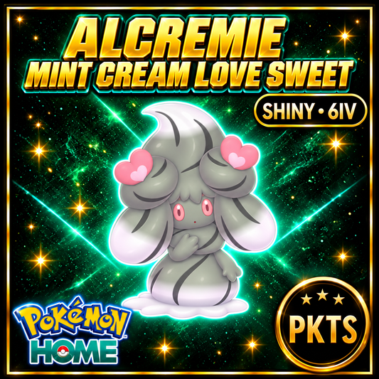 Shiny Alcremie Love Sweet Pokémon Sword Shield 6IV PKTS