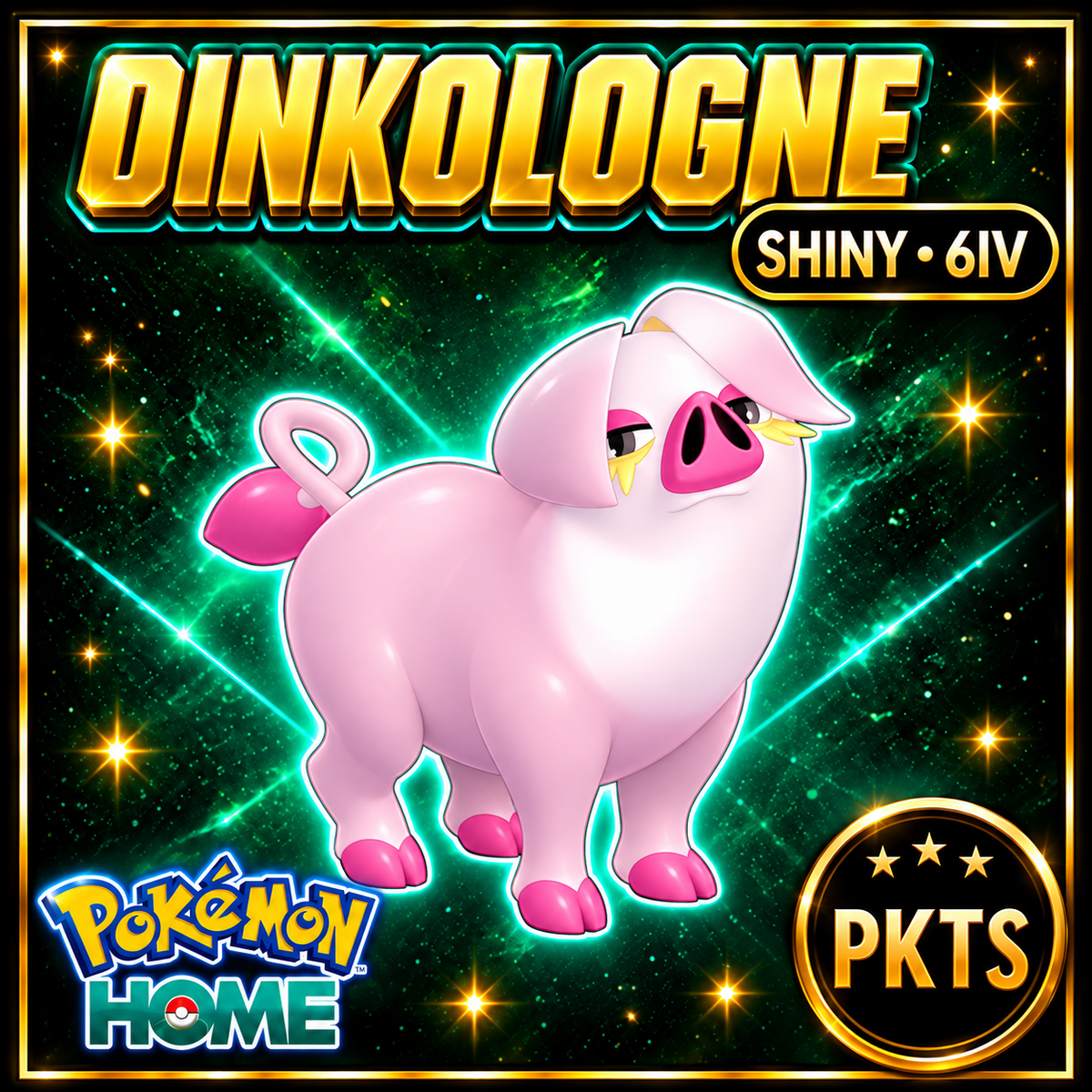 Shiny Oinkologne Pokémon HOME 6IV Competitive Battle Ready - Image 1