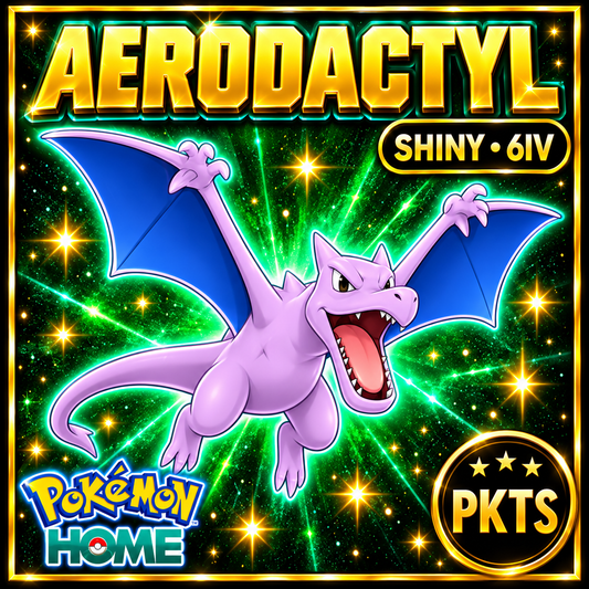 Shiny Aerodactyl Pokémon Sword Shield 6IV PKTS Image 1
