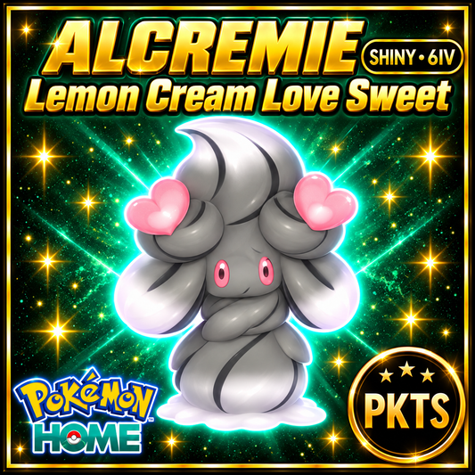Shiny Alcremie Love Sweet Pokémon Sword Shield 6IV PKTS