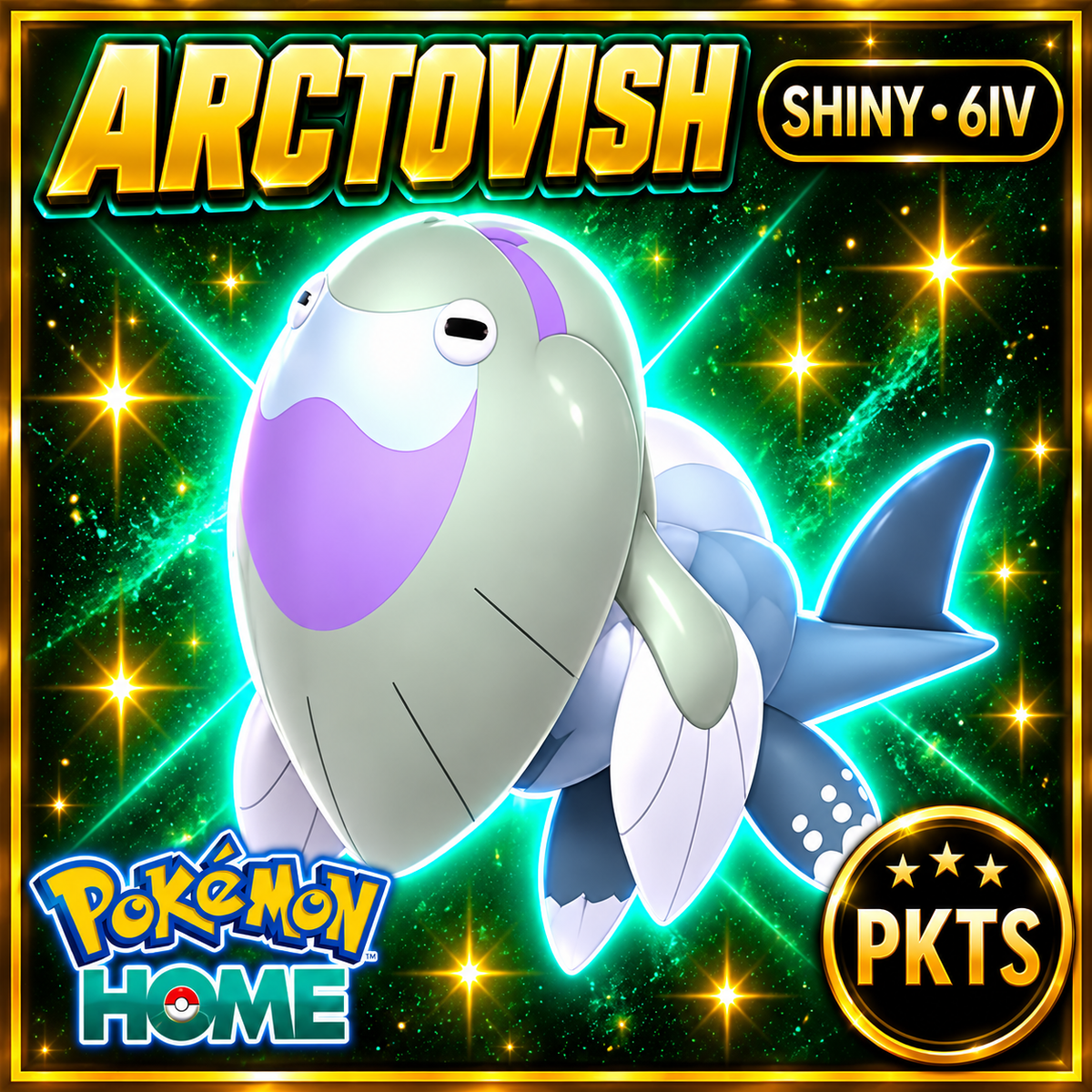 Shiny Arctovish Pokémon HOME 6IV Competitive Battle Ready - Image 1