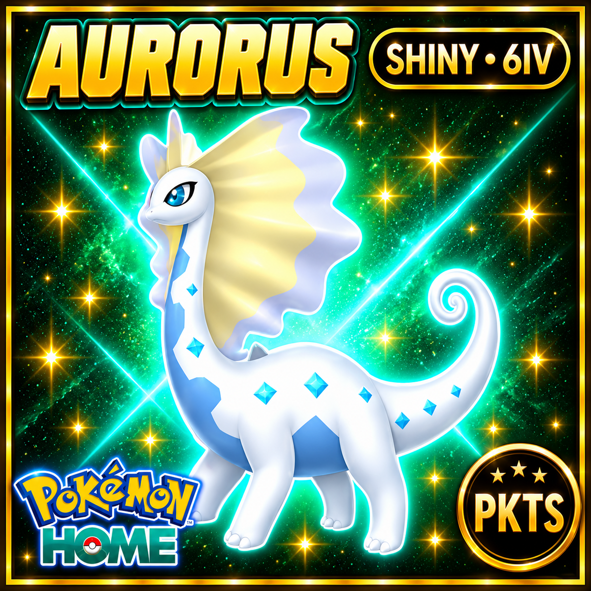 Shiny Aurorus Pokémon HOME 6IV Competitive Battle Ready - Image 1