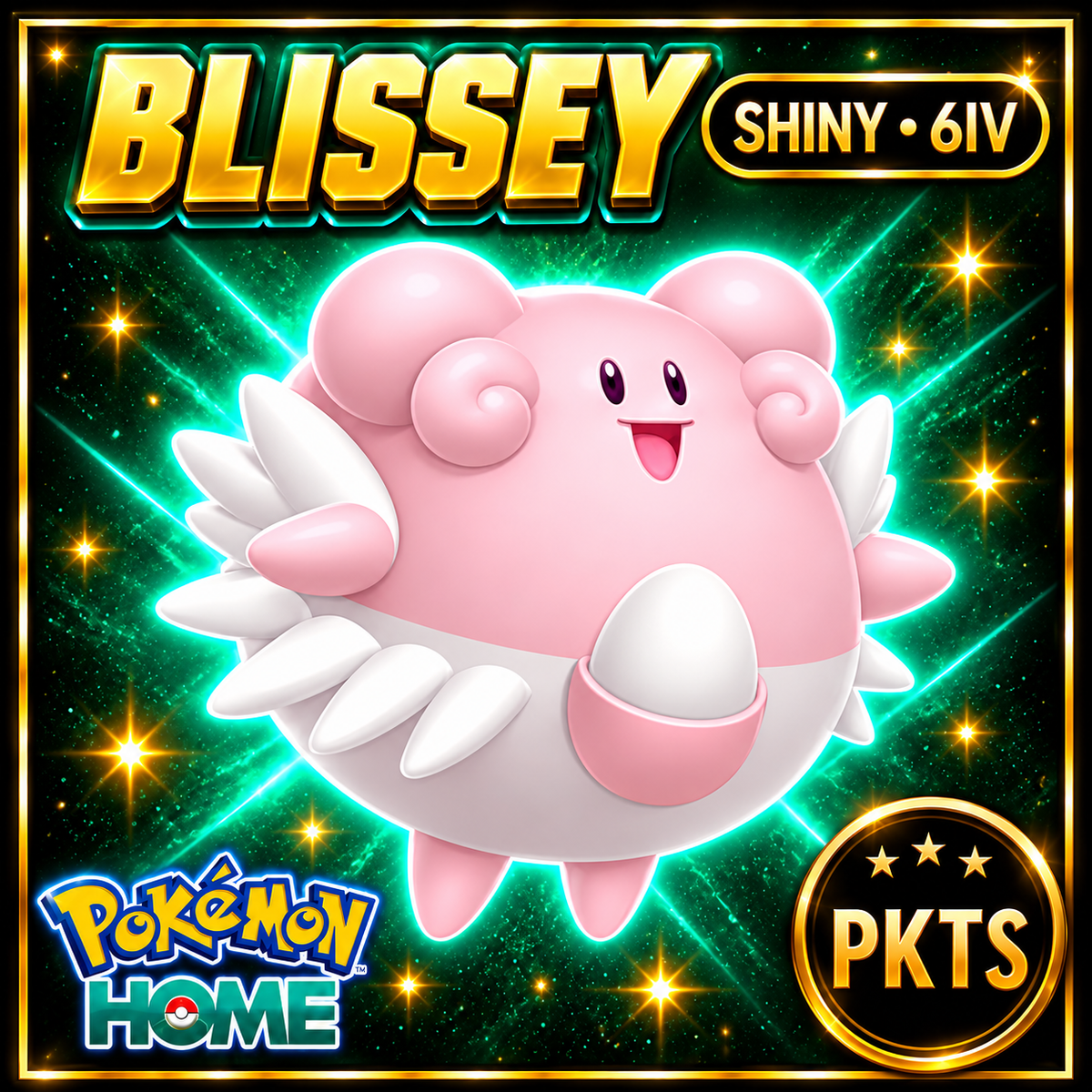 Shiny Blissey Pokémon HOME 6IV Competitive Battle Ready - Image 1
