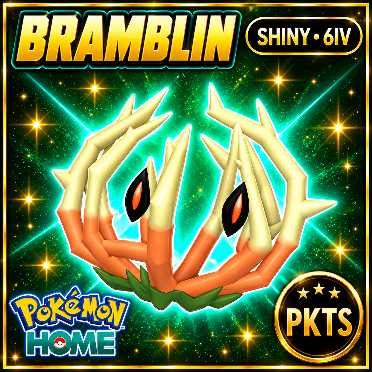 Shiny Bramblin Pokémon HOME 6IV Competitive Battle Ready - Image 1