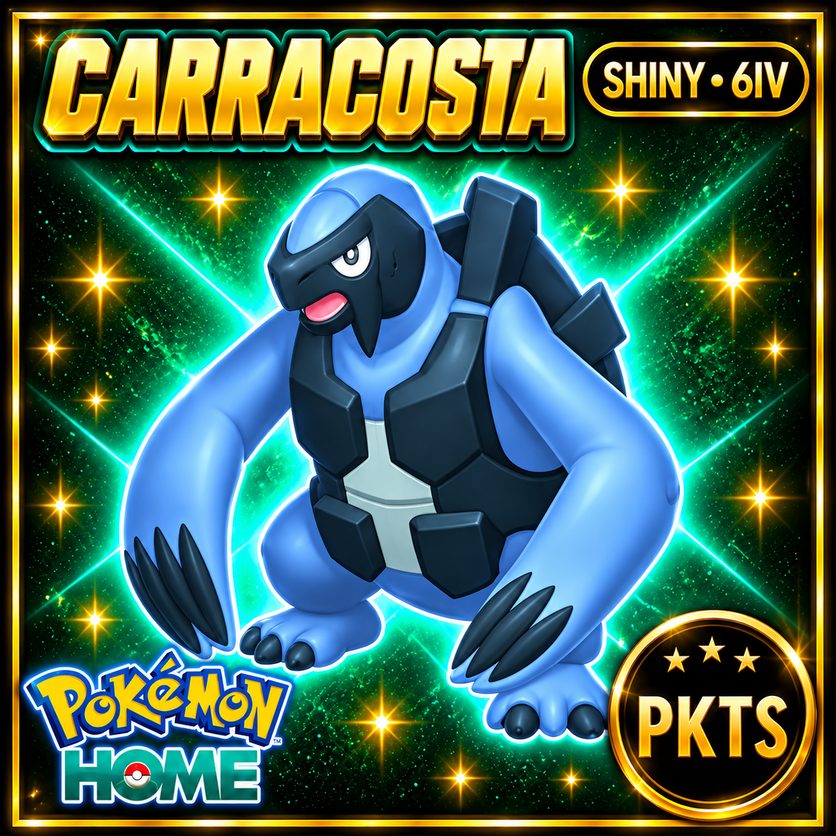 Shiny Carracosta Pokémon HOME 6IV Competitive Battle Ready - Image 1