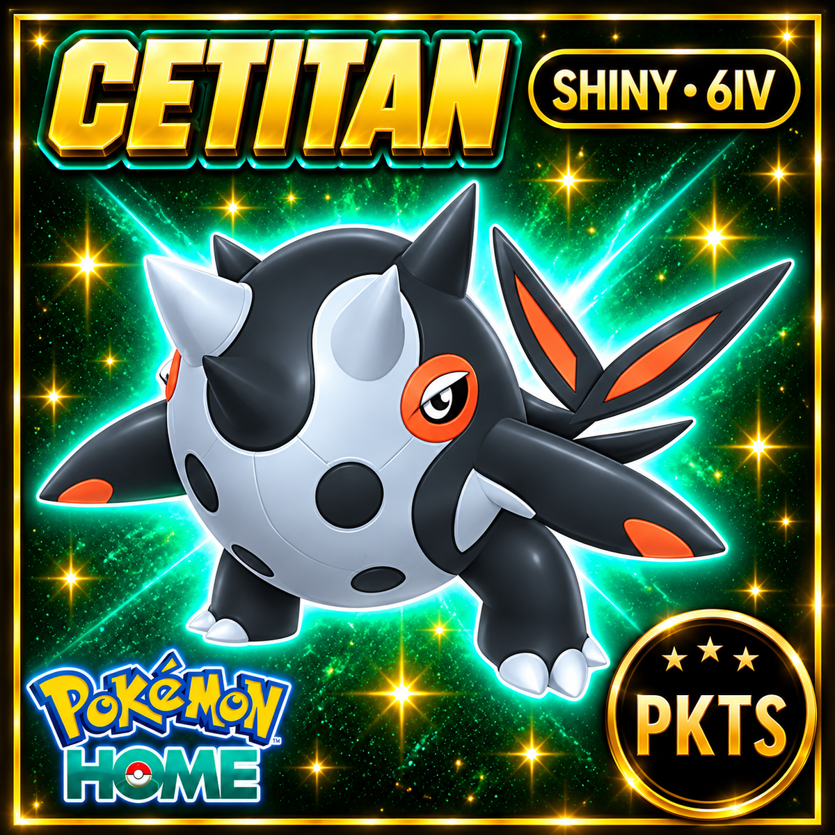 Shiny Cetitan Pokémon HOME 6IV Competitive Battle Ready - Image 1