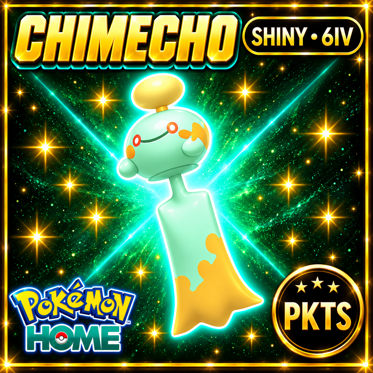 Shiny Chimecho Pokémon HOME 6IV Competitive Battle Ready - Image 1