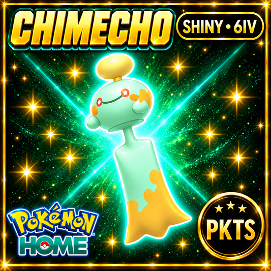 Shiny Alpha Chimecho Pokemon Legends Za Mega Dimension DLC 6IV Competitive Battle Ready - Image 1