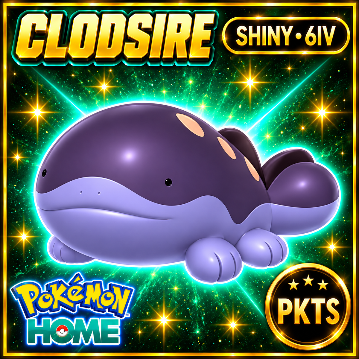 Shiny Clodsire Pokémon HOME 6IV Competitive Battle Ready - Image 1
