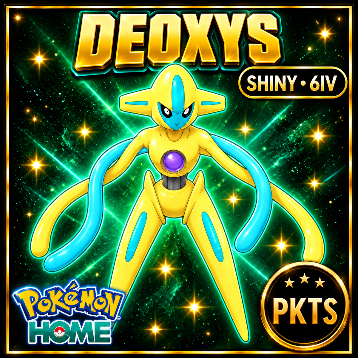 Shiny DEOXYS Pokémon HOME 6IV Competitive Battle Ready - Image 1