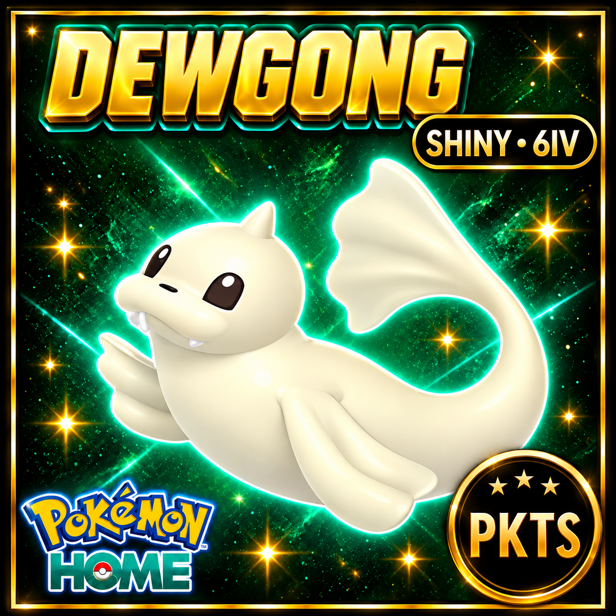 Shiny Dewgong Pokémon HOME 6IV Competitive Battle Ready - Image 1
