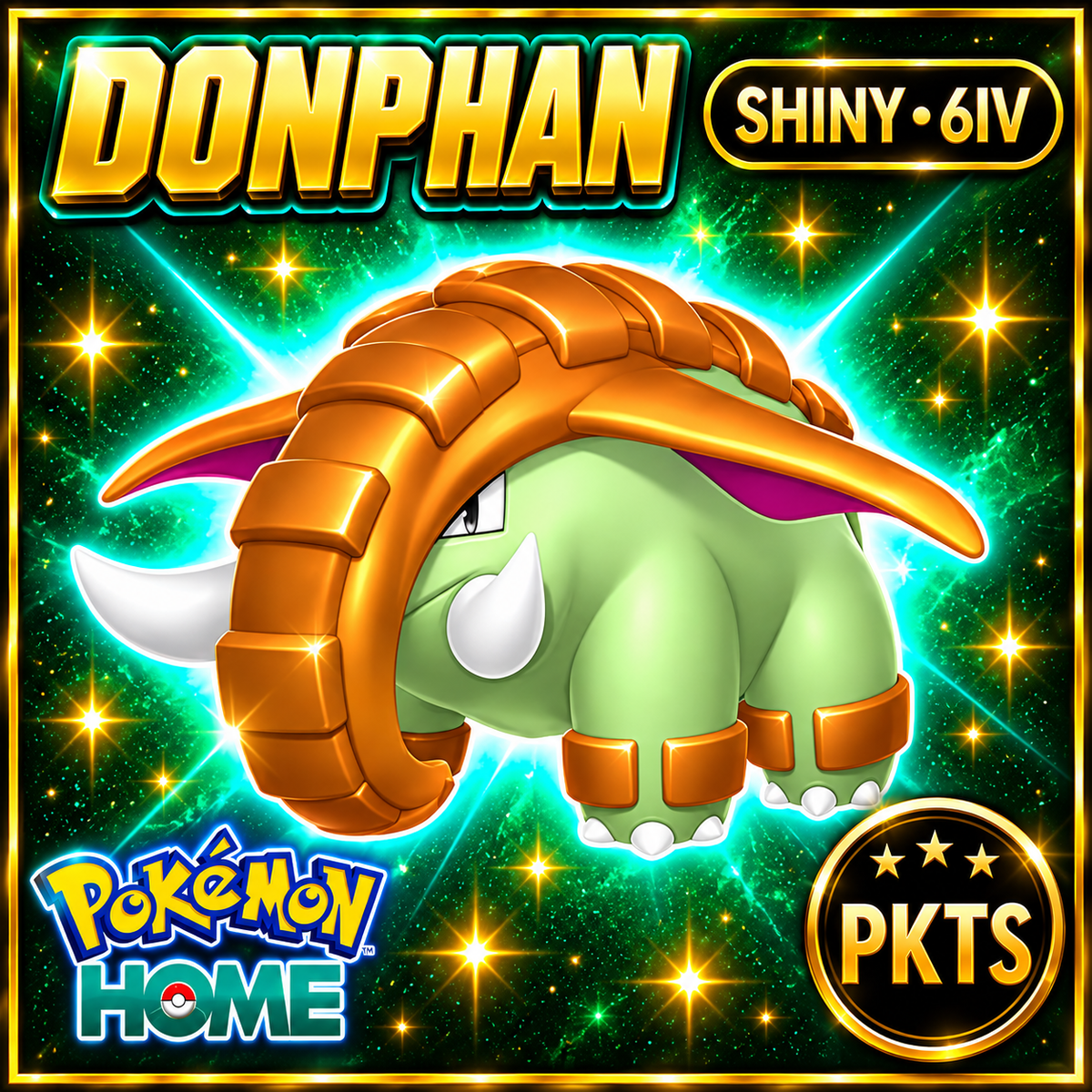 Shiny Donphan Pokémon HOME 6IV Competitive Battle Ready - Image 1