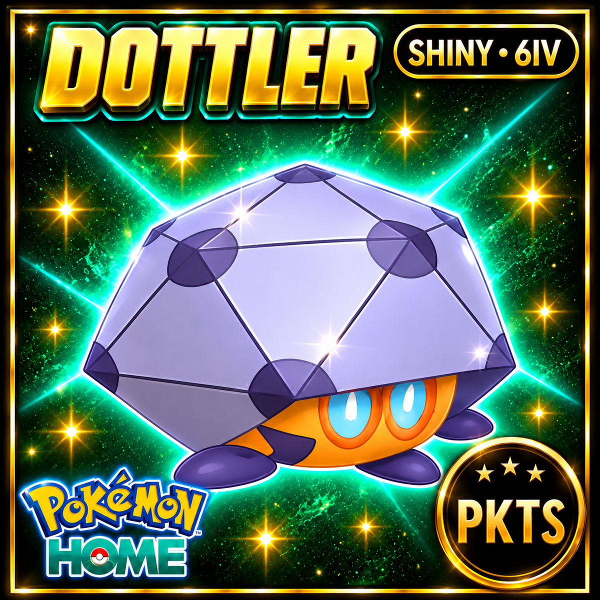 Shiny Dottler Pokémon HOME 6IV Competitive Battle Ready - Image 1