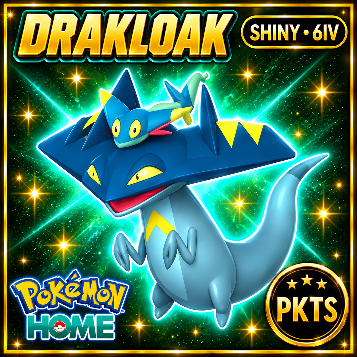 Shiny Drakloak Pokémon HOME 6IV Competitive Battle Ready - Image 1