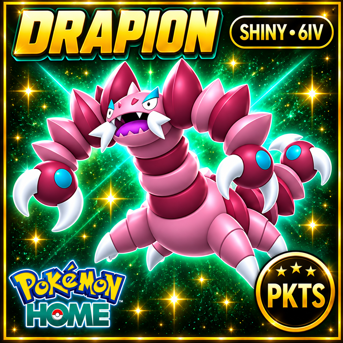 Shiny Drapion Pokémon HOME 6IV Competitive Battle Ready - Image 1