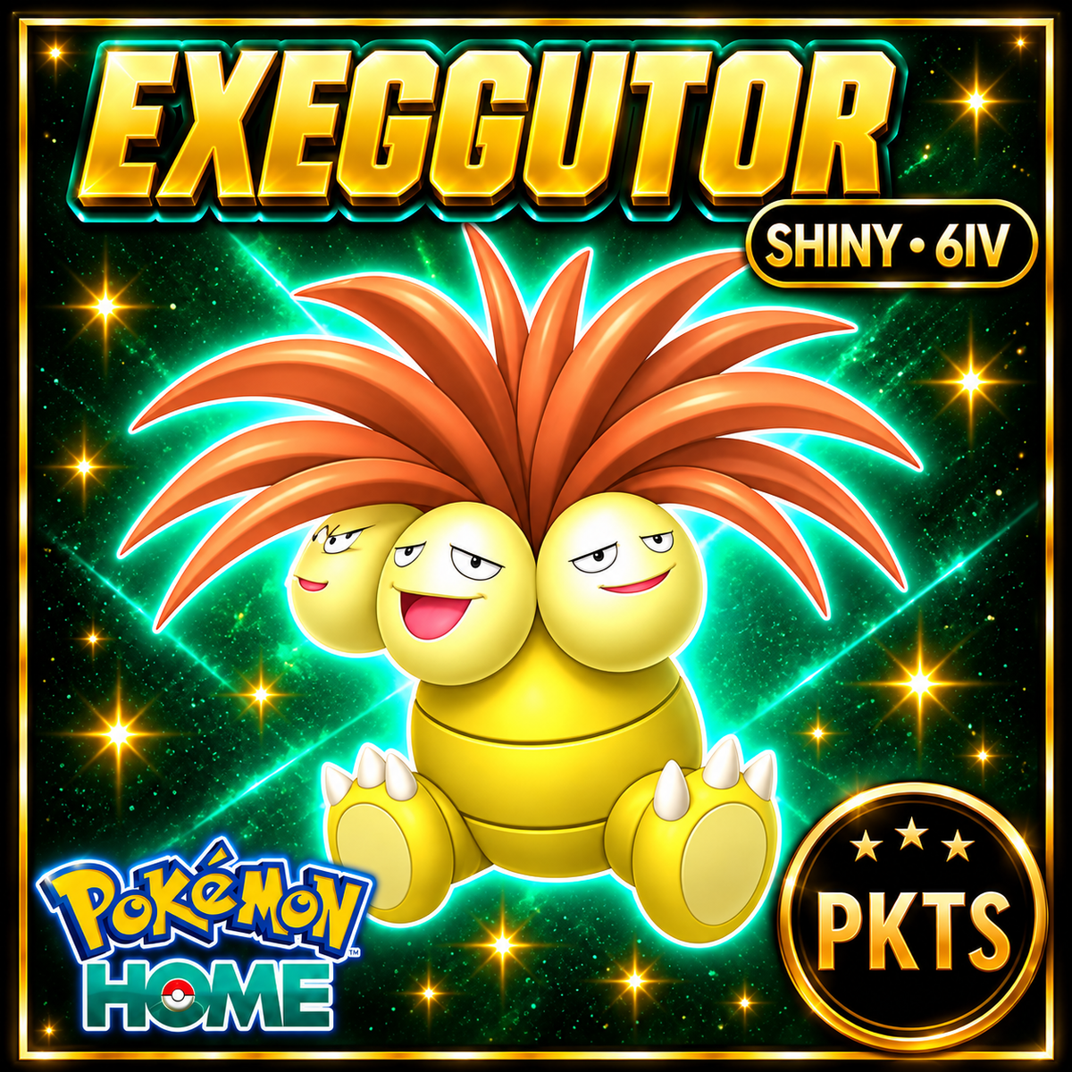 Shiny Exeggutor Pokémon HOME 6IV Competitive Battle Ready - Image 1