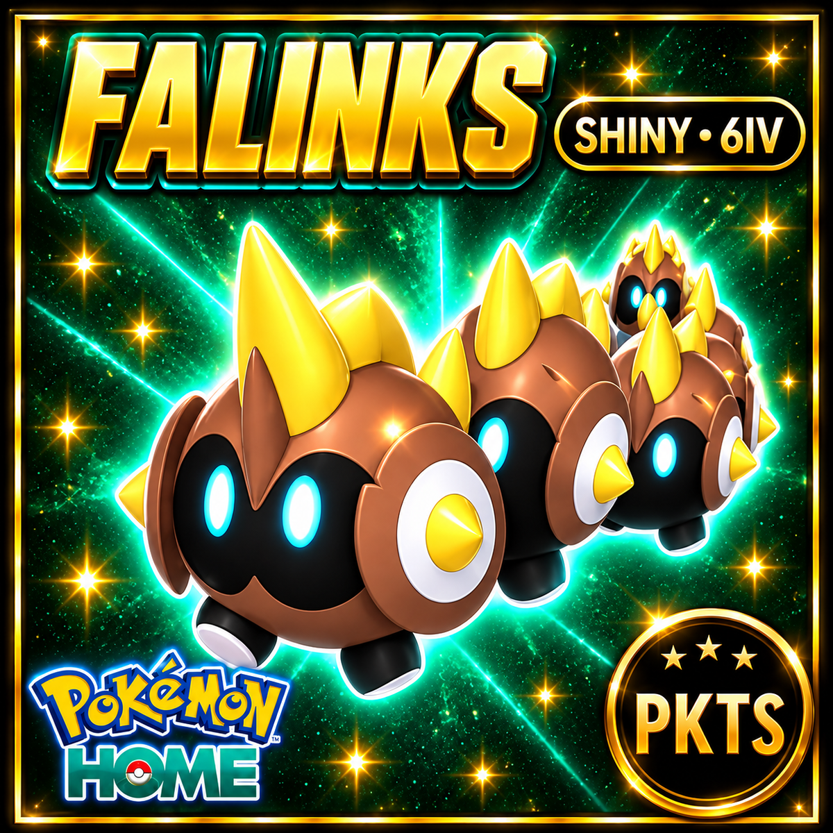 Shiny Falinks Pokémon HOME 6IV Competitive Battle Ready - Image 1