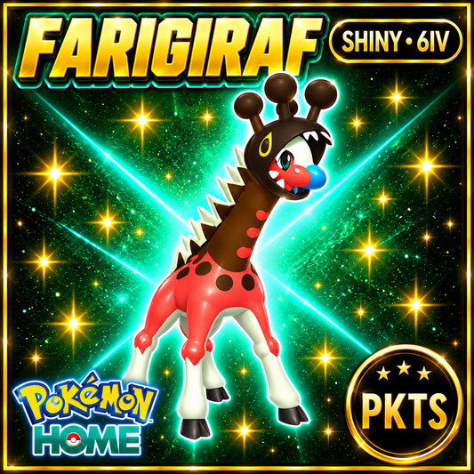Shiny Farigiraf 6IV Pokémon Scarlet Violet Link Trade | PKTS