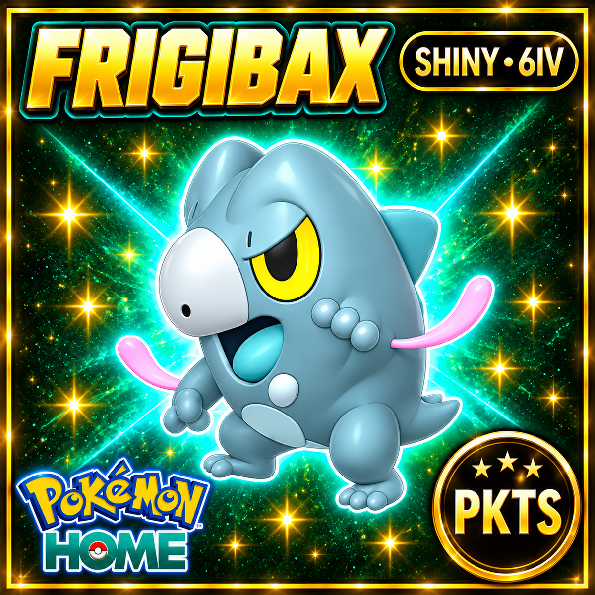 Shiny Frigibax Pokémon HOME 6IV Competitive Battle Ready - Image 1