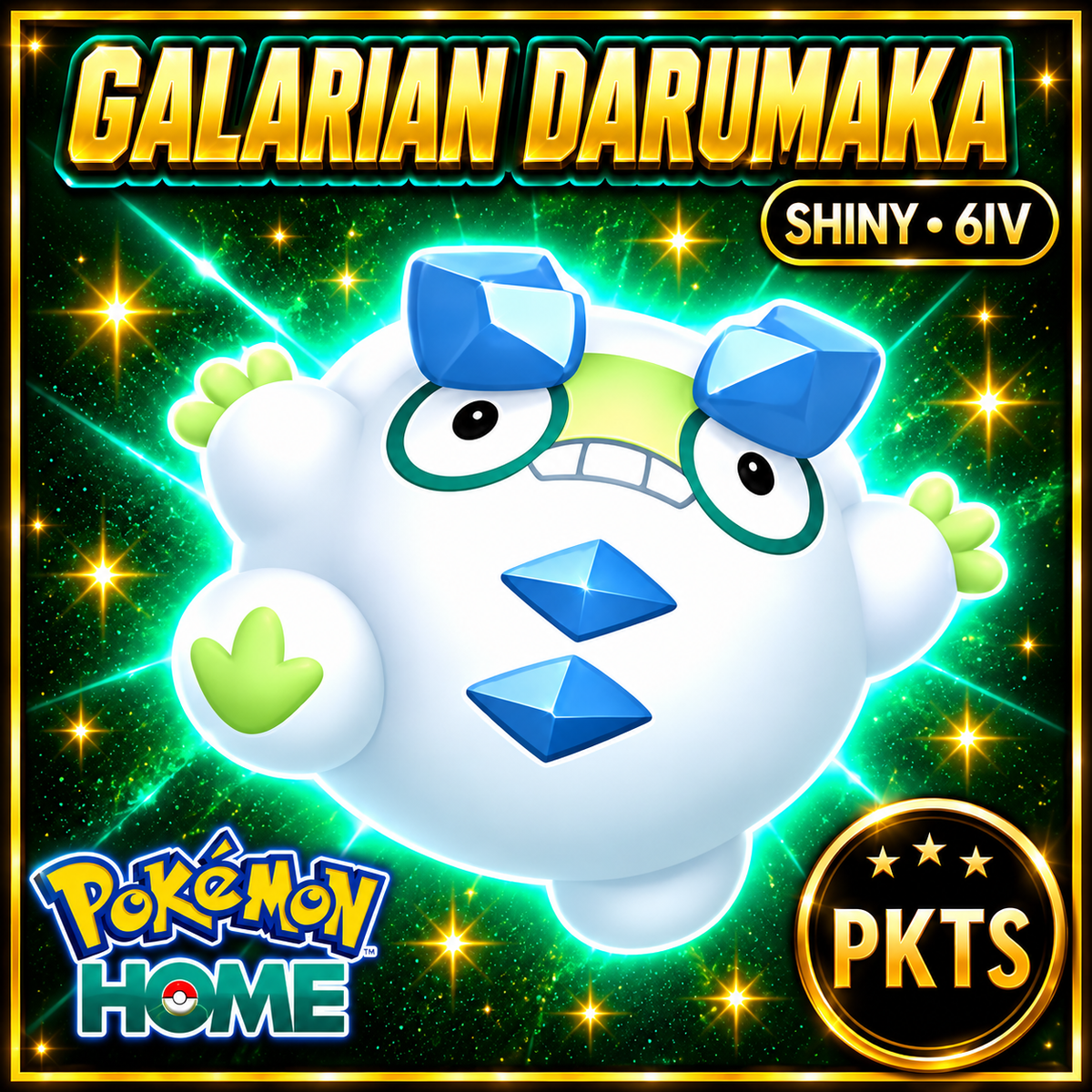 Shiny Galarian Darumaka Pokémon HOME 6IV Competitive Battle Ready - Image 1