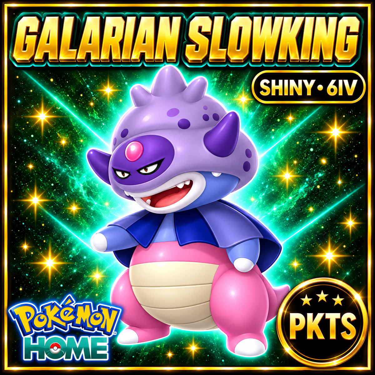 Shiny Galarian Slowking Pokémon HOME 6IV Competitive Battle Ready - Image 1