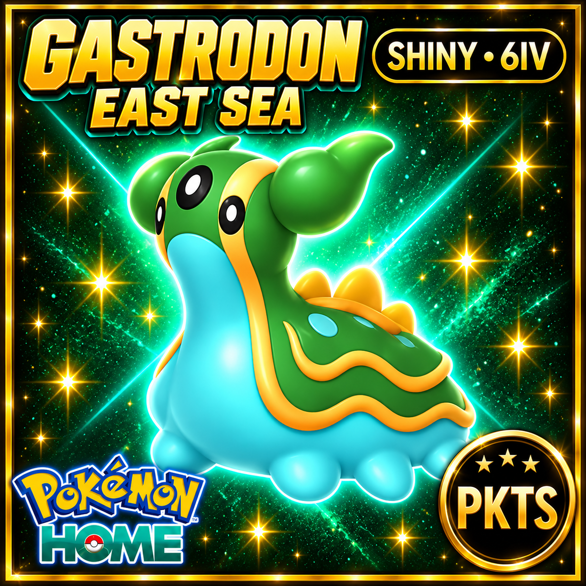 Shiny Gastrodon East Sea Pokémon HOME 6IV Competitive Battle Ready - Image 1