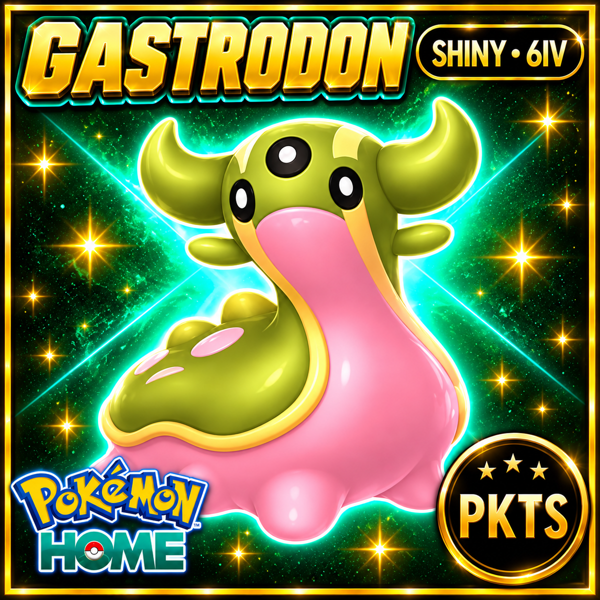 Shiny Gastrodon Pokémon HOME 6IV Competitive Battle Ready - Image 1