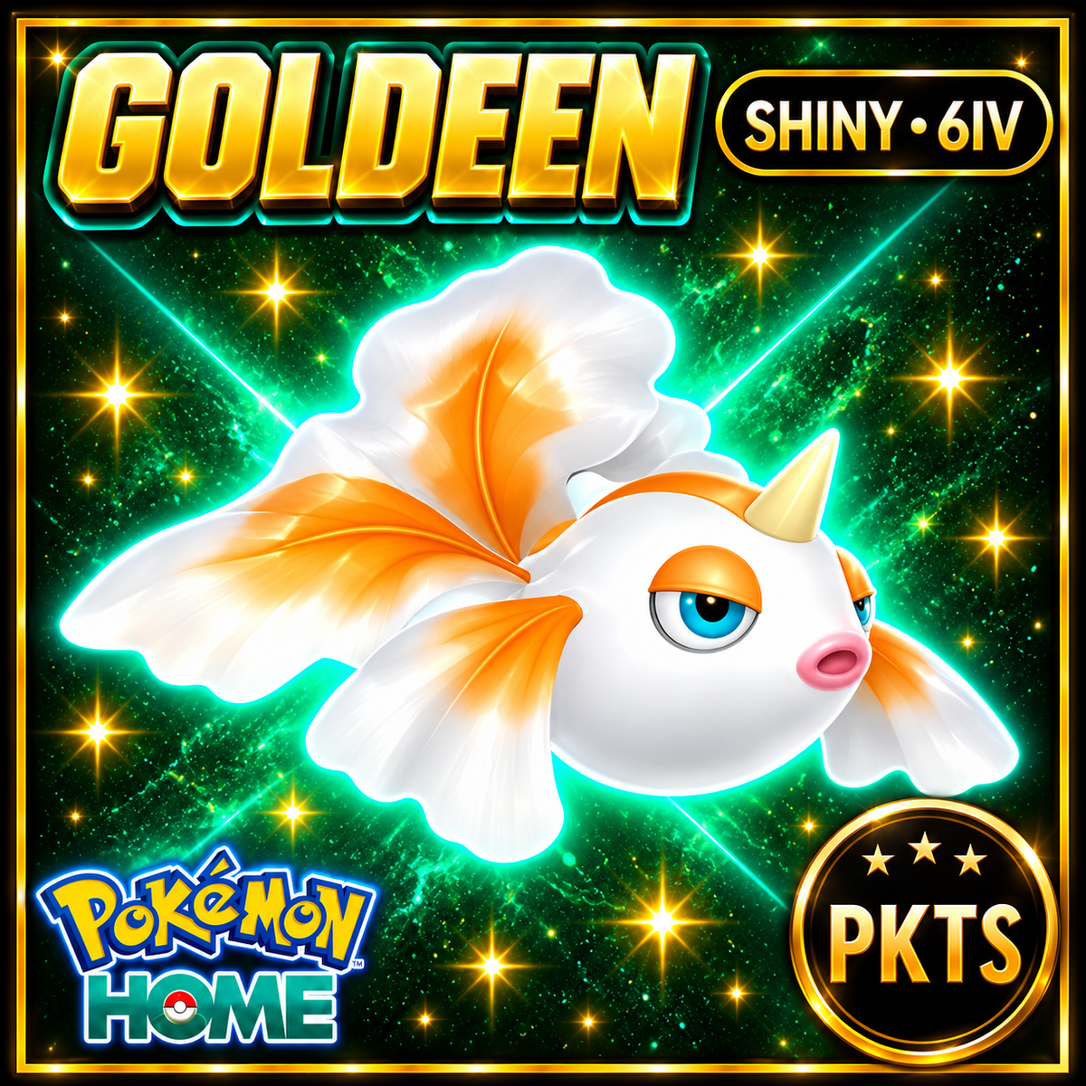 Shiny Goldeen Pokémon HOME 6IV Competitive Battle Ready - Image 1