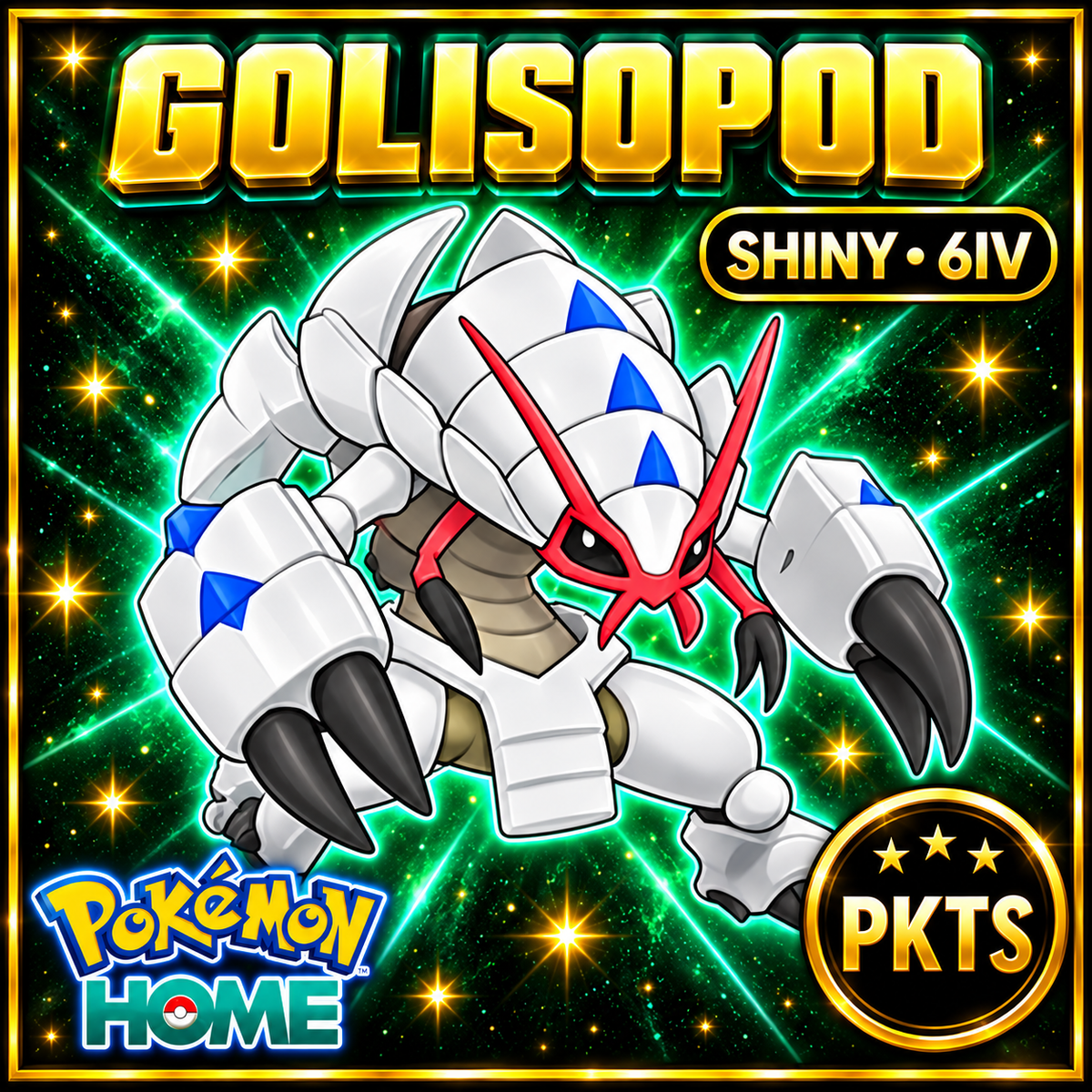 Shiny Alpha Golisopod Pokémon Legends ZA 6IV Competitive Battle Ready - Image 1