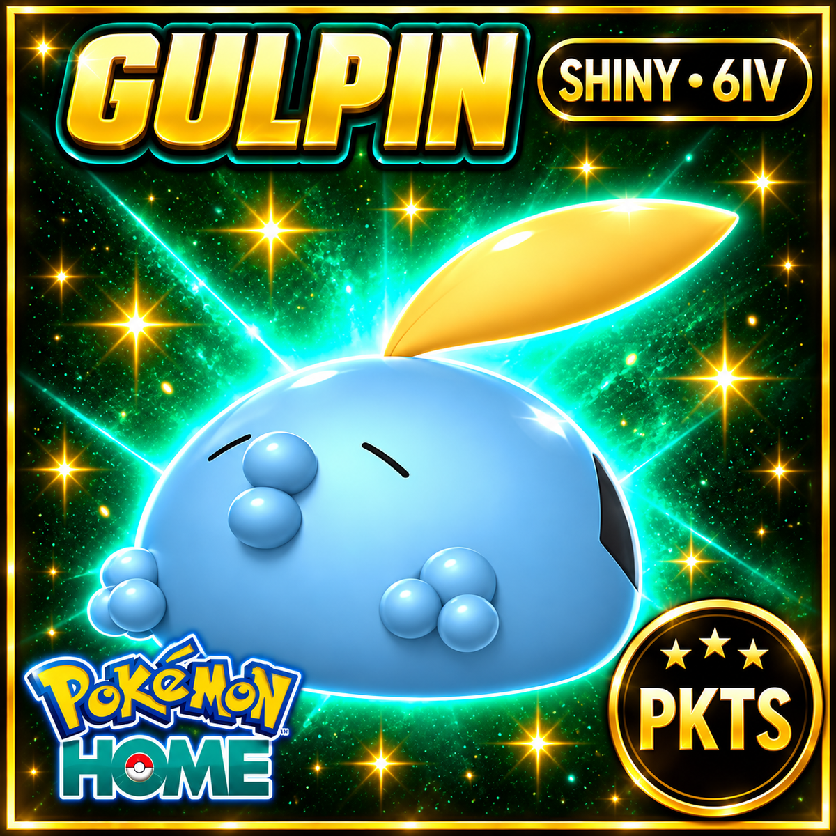 Shiny Gulpin Pokémon HOME 6IV Competitive Battle Ready - Image 1