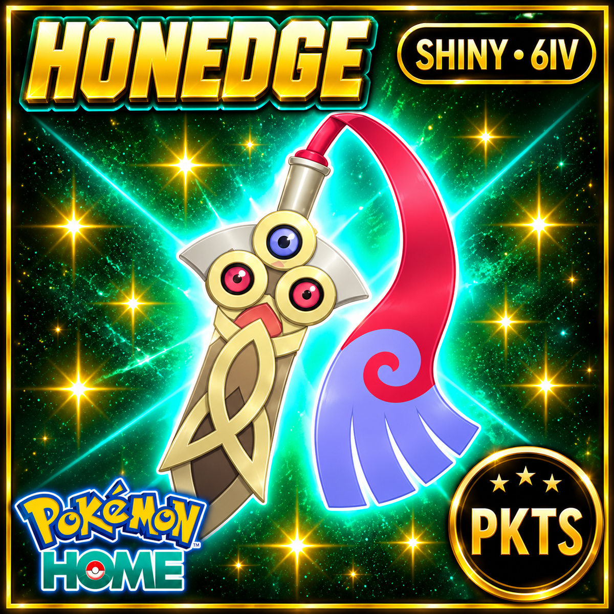 Shiny Honedge Pokémon HOME 6IV Competitive Battle Ready - Image 1
